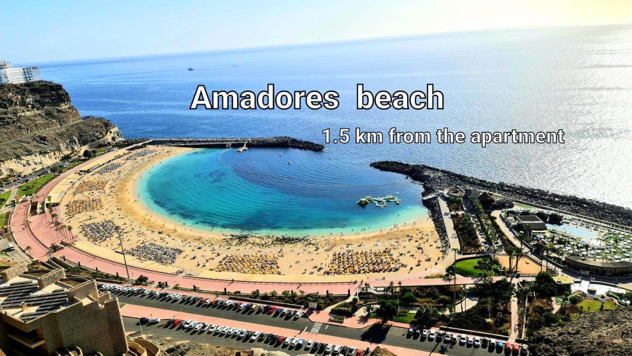 Oceanfront Deluxe-45M,Heated Pools,2Aircondition, 2Tv-65",Dishwasher,600Mb,Lift,Amadores View ! Playa Del Cura (Gran Canaria) Exterior foto